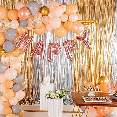 16 Inch Rose Gold Letter A Balloon - Self-Sealing Mylar Decoration