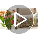 Easter Eggs Flowers Throw Pillow Cover 12x20 Inch Sofa Cushion Case Home Decor