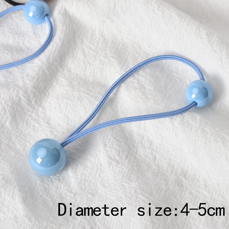 Bubble Ball Hair Ties for Girls Elastic Ponytail Holders 8 Pcs