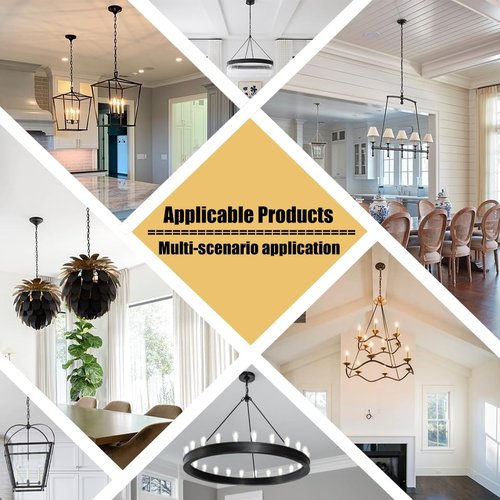 MAYOMAJO 6 Inch Light Canopy Kit with Heavy Duty, Replacement Cover Plate with Mounting Hardware for Chandelier, Pendant Light, Swag Light, Flower Basket or DIY Projects (Black)