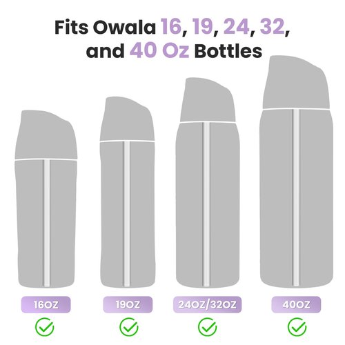 NiHome 8PCS Tritan Drinking Straws Fit for Owala Water Bottle, 4 Lengths Plastic Reusable Straws Fit for FreeSip 19oz 24oz 32oz 40oz, Tritan 25oz, Kids’ FreeSip 16oz, Brushes & Storage Bag (Clear)