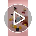 Borvynox Mini Finger Powder Puff 12 Pcs Heart Makeup Sponges