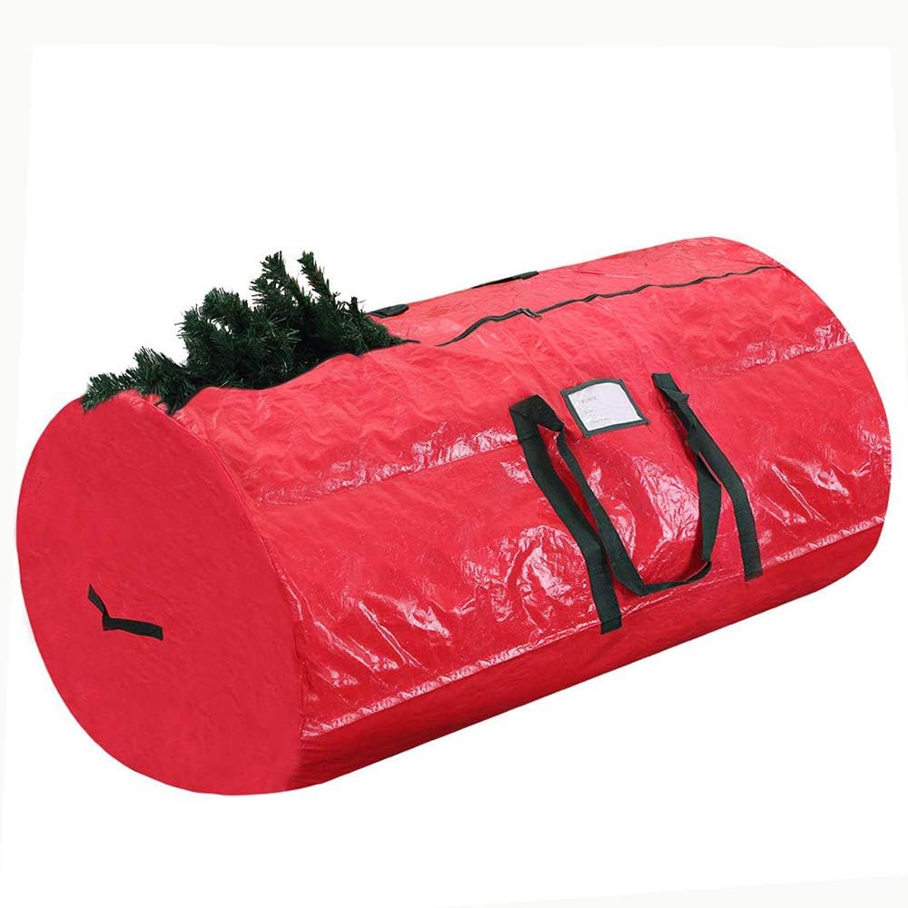 ProPik Christmas Tree Storage Bag - Fits Up to 7' Disassembled Holiday Tree | 52” X 30” X 30” with Zipper & Handles (Red)