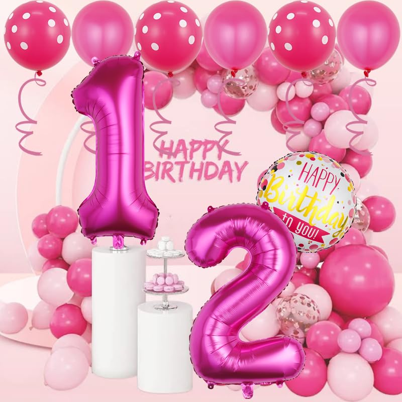 18th Birthday Party Decorations Rose Red Balloon Set 16 Pcs