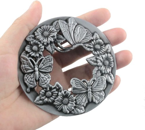 ITROLLE Silver Antique Butterfly Candle Topper - Elegant Shade Lid for Jar Candles | Perfect Gift Decor