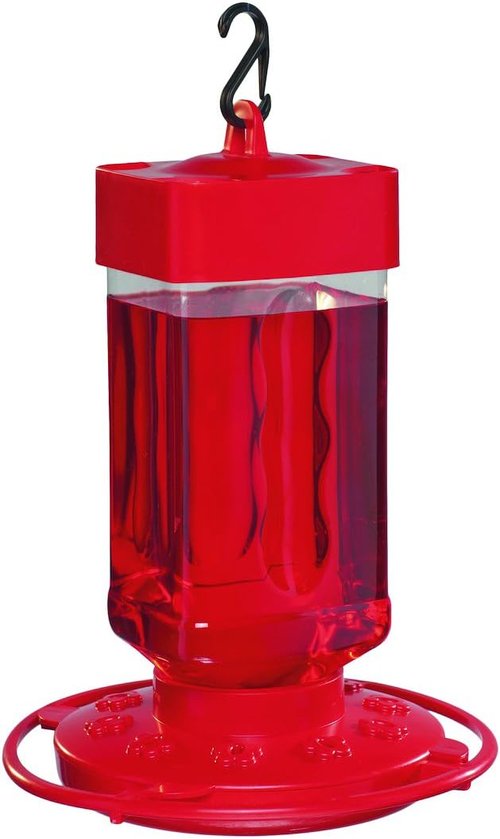 First Nature 32-Ounce Hummingbird Feeder - Easy Fill Wide-Mouth Reservoir & Two-Part Base