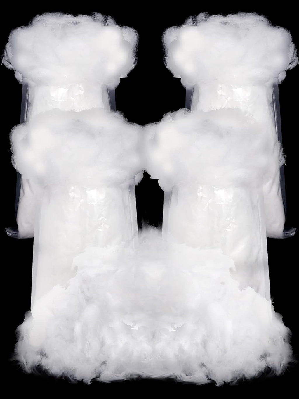 Riakrum Fake Snow | Fluffy Artificial Snow Decor for Winter Mantle | 240g Cotton Snow