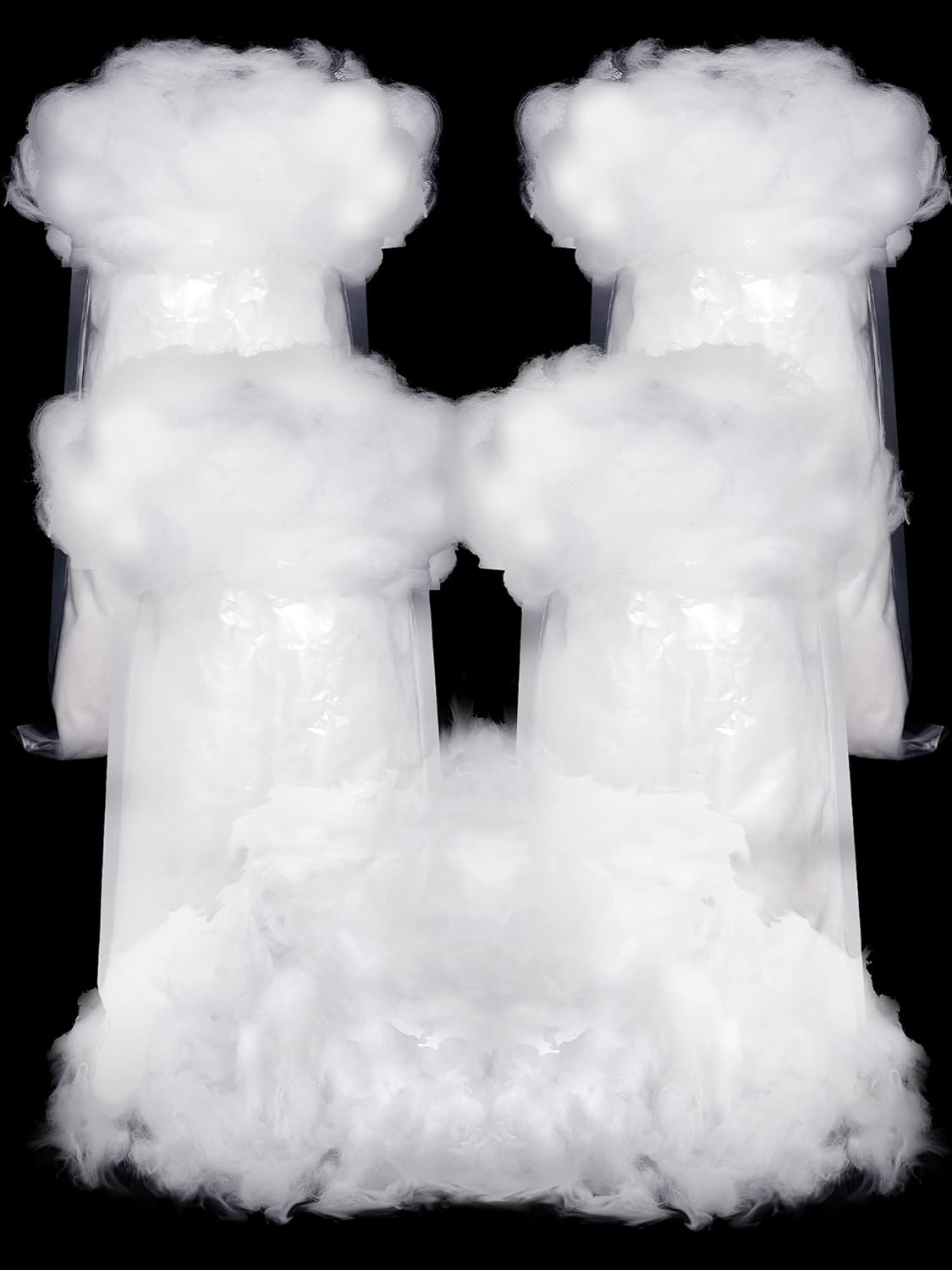 Riakrum Fake Snow | Fluffy Artificial Snow Decor for Winter Mantle | 240g Cotton Snow