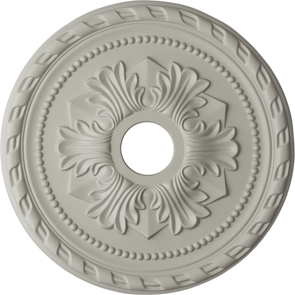 Ekena Millwork CM20PMPCF Palmetto Ceiling Medallion, Pot of Cream