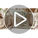 Easter Pillow Cover 18x18 Inch Bunny Garland Decorative Cushion Case