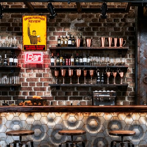 Funny Metal Tin Sign for Man Cave & Garage - 'Need Another Drink'