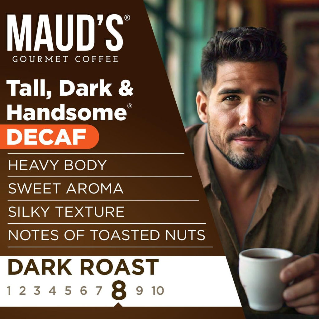 Maud's Decaf Dark Roast Coffee Pods - 100% Arabica, 100 Count, Compatible with Keurig K Cups