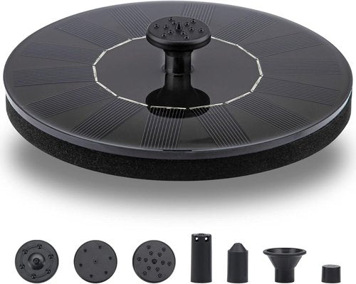 LAWOHO Solar Fountain Pump - 1.5W Upgraded Submersible Water Fountain Kit for Bird Baths & Gardens