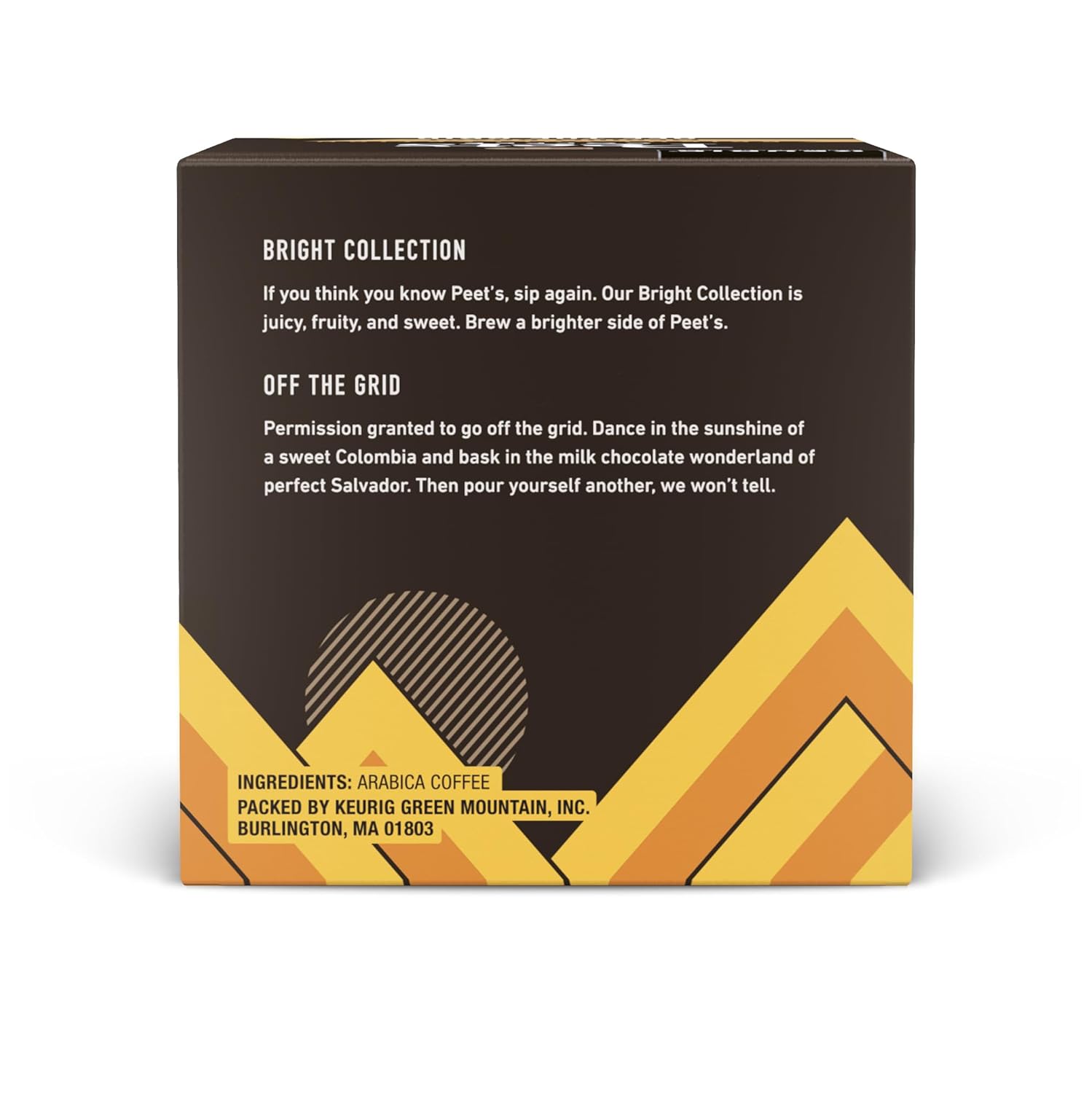 Peet's Coffee Medium Roast K-Cup Pods - 100% Arabica Coffee, 60 Count (6 Boxes of 10 Pods)