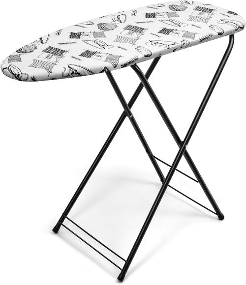 Duwee Ironing Board - Compact 13" x 35" Design with Heat Resistant Cover | Lightweight & Easy to Store