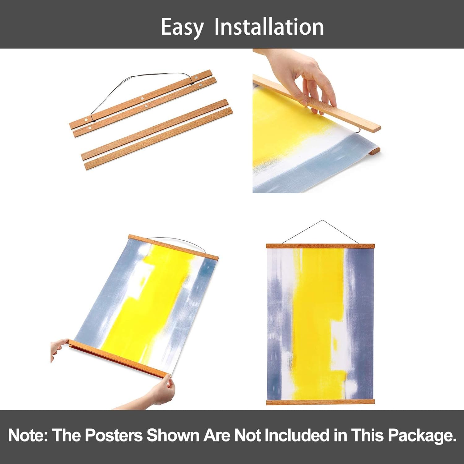 WITCOLOR Magnetic Poster Hanger Frame - 20" Wide Magnetic Wall Holder for 20x28, 20x30, 20x20, 20x16, 20x24 Posters