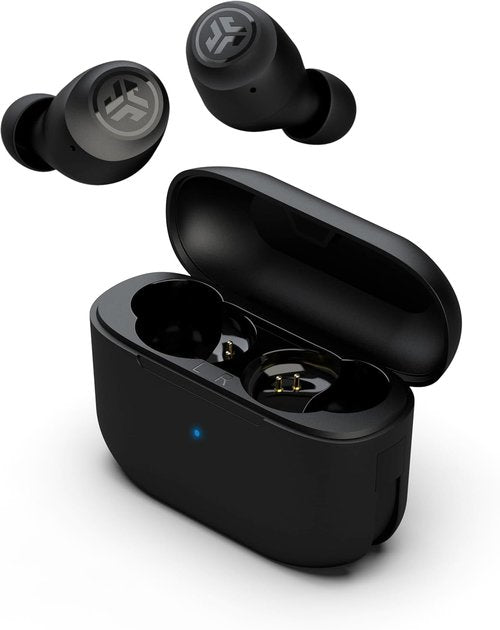 JLab Go Air Pop+ True Wireless Earbuds - 35H Playtime, Bluetooth with Microphone, USB-C Charging, Black