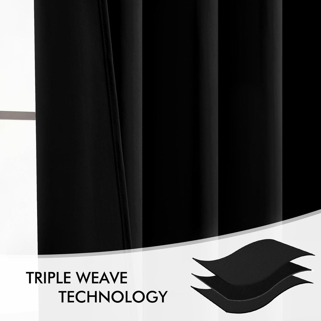 MIULEE Blackout Curtains - 96 Inch Long Thermal Insulated Drapes for Living Room & Bedroom