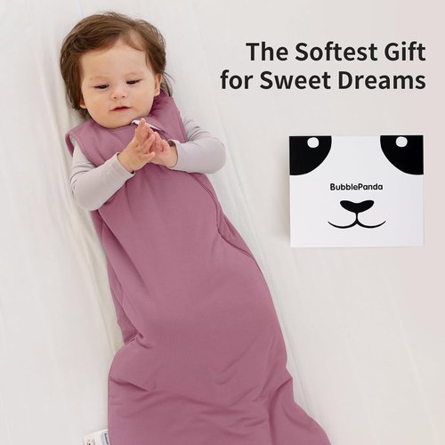 BubblePanda Modal Sleep Sack - Super Soft 2-Way Zipper Toddler Blanket for 12-18 Months