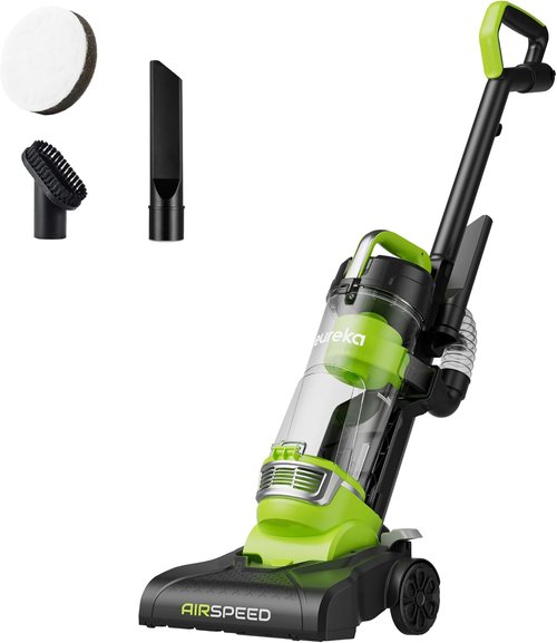 Eureka Airspeed Ultra-Lightweight Bagless Upright Vacuum Cleaner - Compact Design, Green Color