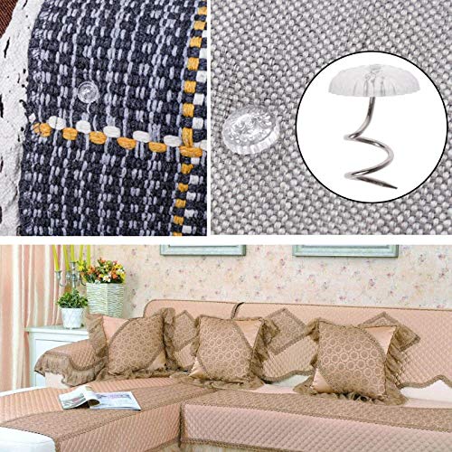 30 Pcs Clear Twist Pins for Upholstery & Slipcovers