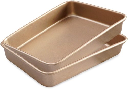 11-Inch Nonstick Baking Sheet Pans by [Brand Name] - Deep Cookie & Brownie Tray | Easy Clean & Food Safe