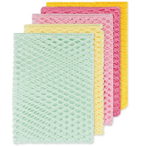 5PCS Innovative Dish Washing Net Cloths,Scourer,Quick Dry, Mesh net for Washing Dish, Dish wash net, Dish Sponge, Dish Scrubber 11" by 11"