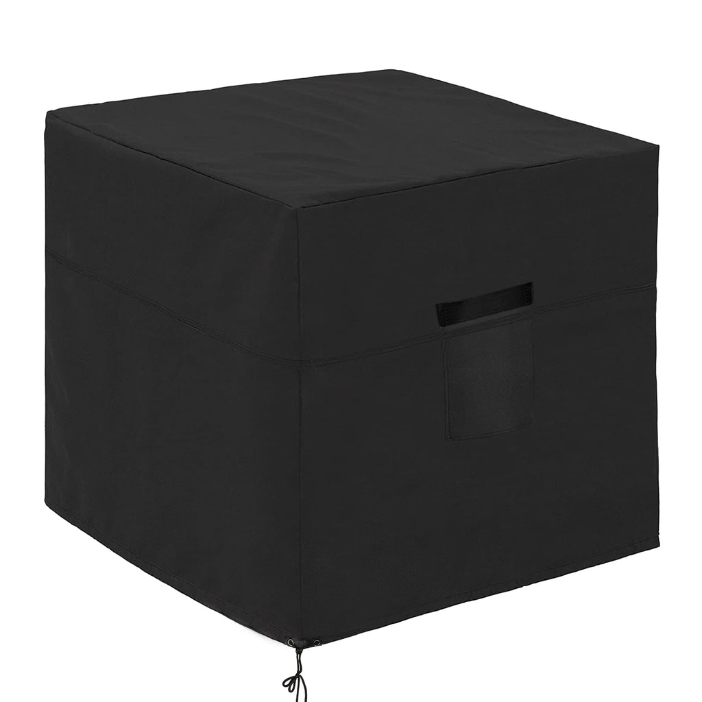 Ailelan Winter Air Conditioner Covers for Outside Units - 34 x 34 x 30 inches Water Resistant AC Unit Covers Outdoor - American Standard Furniture Universal Cover (Square) - Black