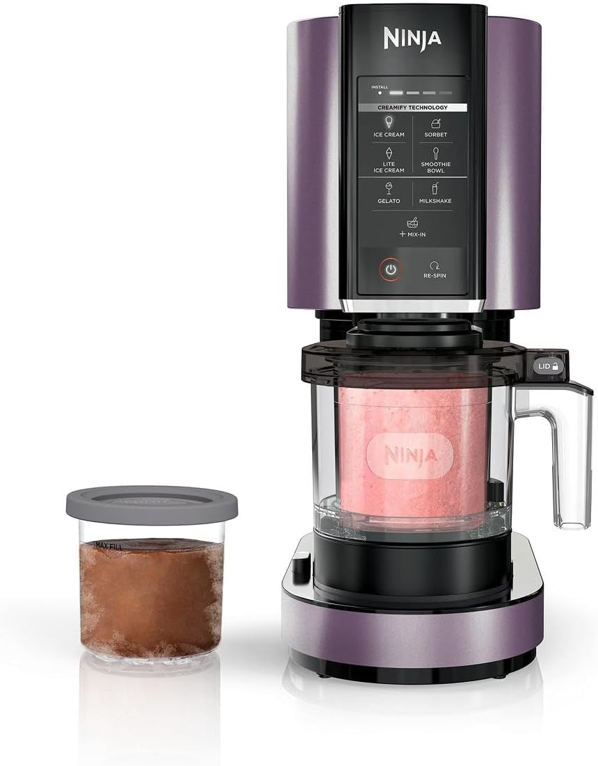 Ninja NC301 CREAMi - Versatile Ice Cream & Gelato Maker with 7 One-Touch Programs - Lavender