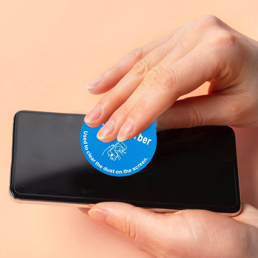 Uonlytech LCD Screen Cleaning Stickers - 600 Pcs Portable Dust Removal Decals for Phones & Tablets
