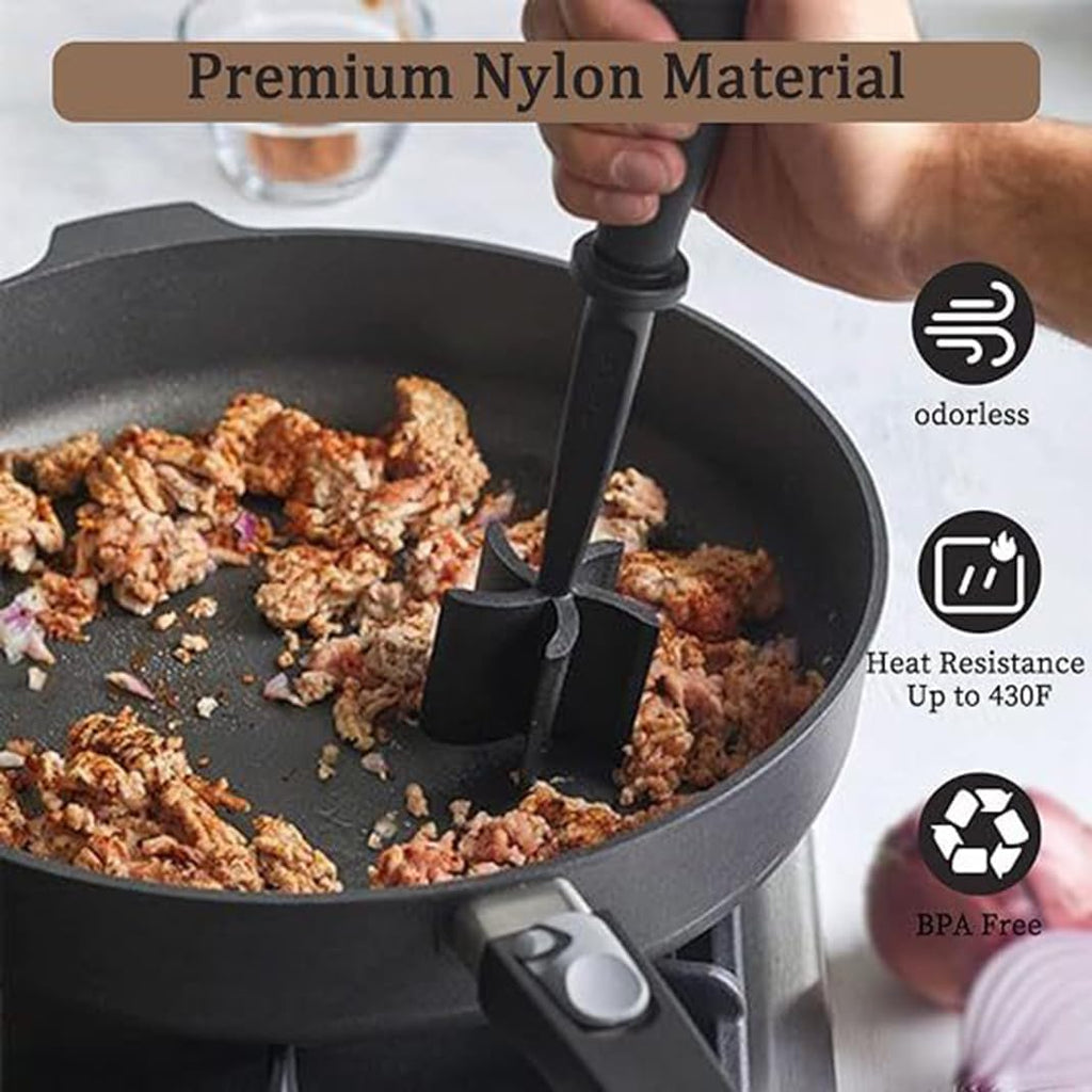 Meat Chopper by [Brand Name] - Premium Heat Resistant Masher for Hamburger, Ground Beef & Turkey