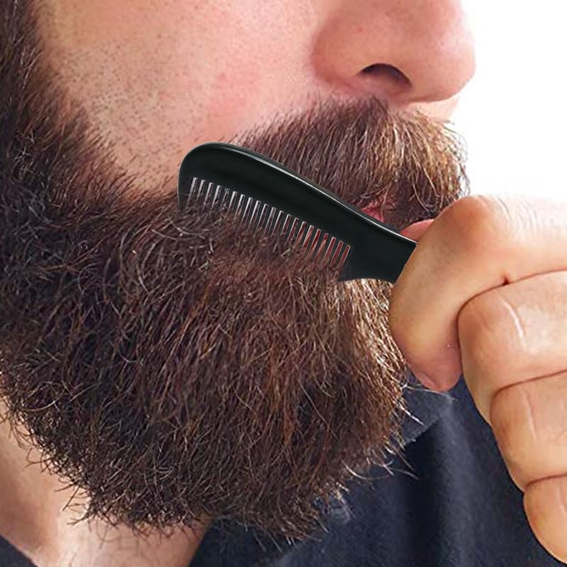 UNHER Men's Beard Trimming Kit & Shaping Template with Pocket Comb