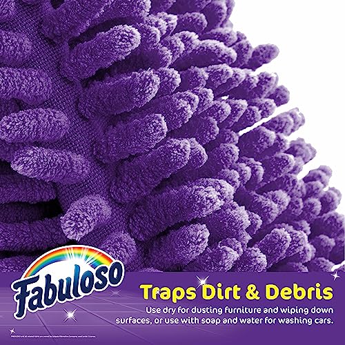 Fabuloso Microfiber Cleaning Mitt - Reusable Dusting Glove, Purple