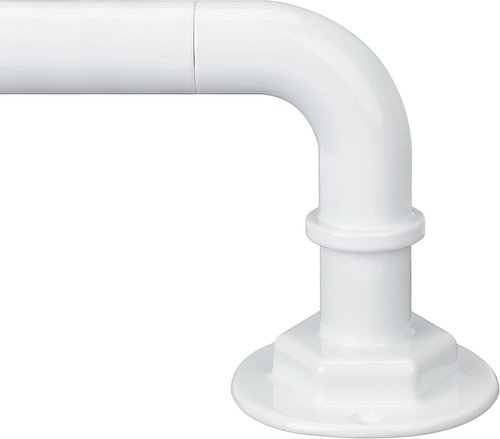 Byondeth Curtain Rods - Adjustable Blackout Design for Windows 16 to 144 Inches | Ivory White Finish