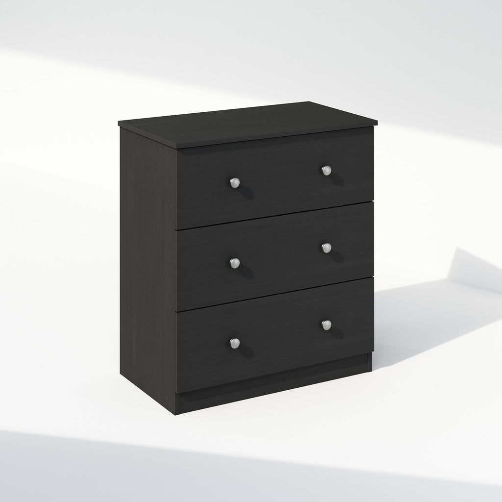 Furinno Frans Simple Design Console Table with 3 Drawers for Entryway, Living Room, Americano