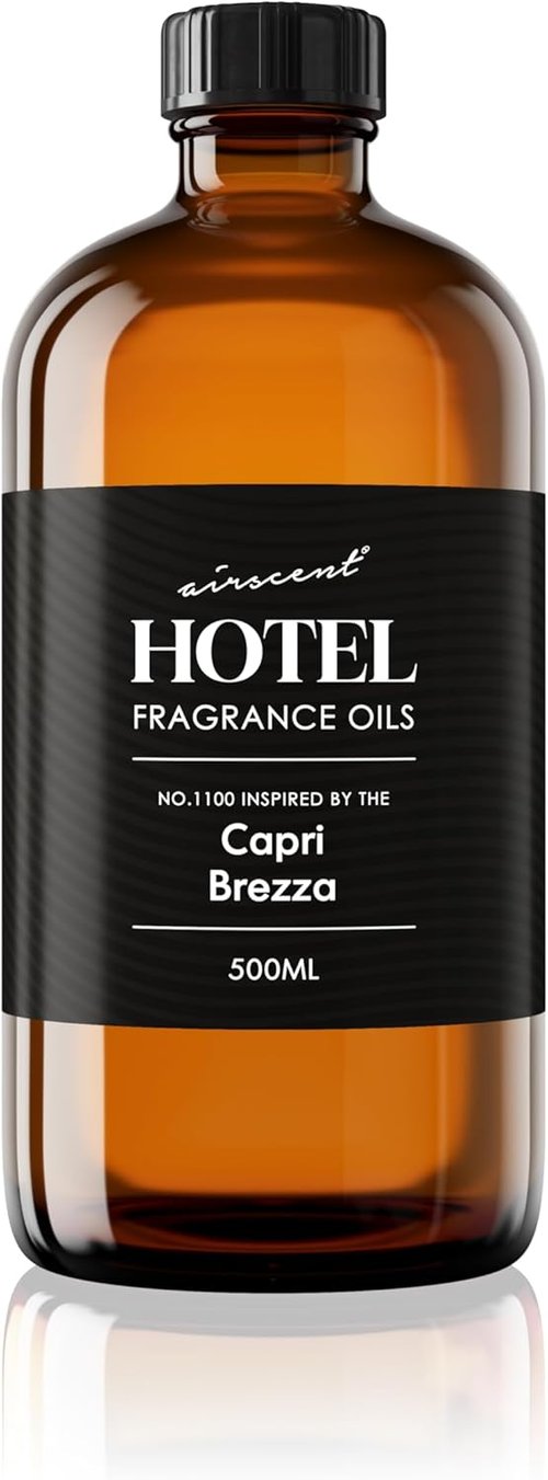AirScent Capri Brezza Diffuser Oil No. 1100 - Volcano-Inspired Premium Fragrance for Ultrasonic Diffusers | 500 ml Glass Bottle
