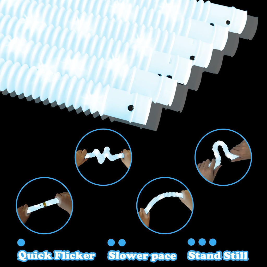 Skiennix Glow Sticks - 12-24 PCS White Party Favors for Kids | Necklaces & Bracelets for Graduation & School Events