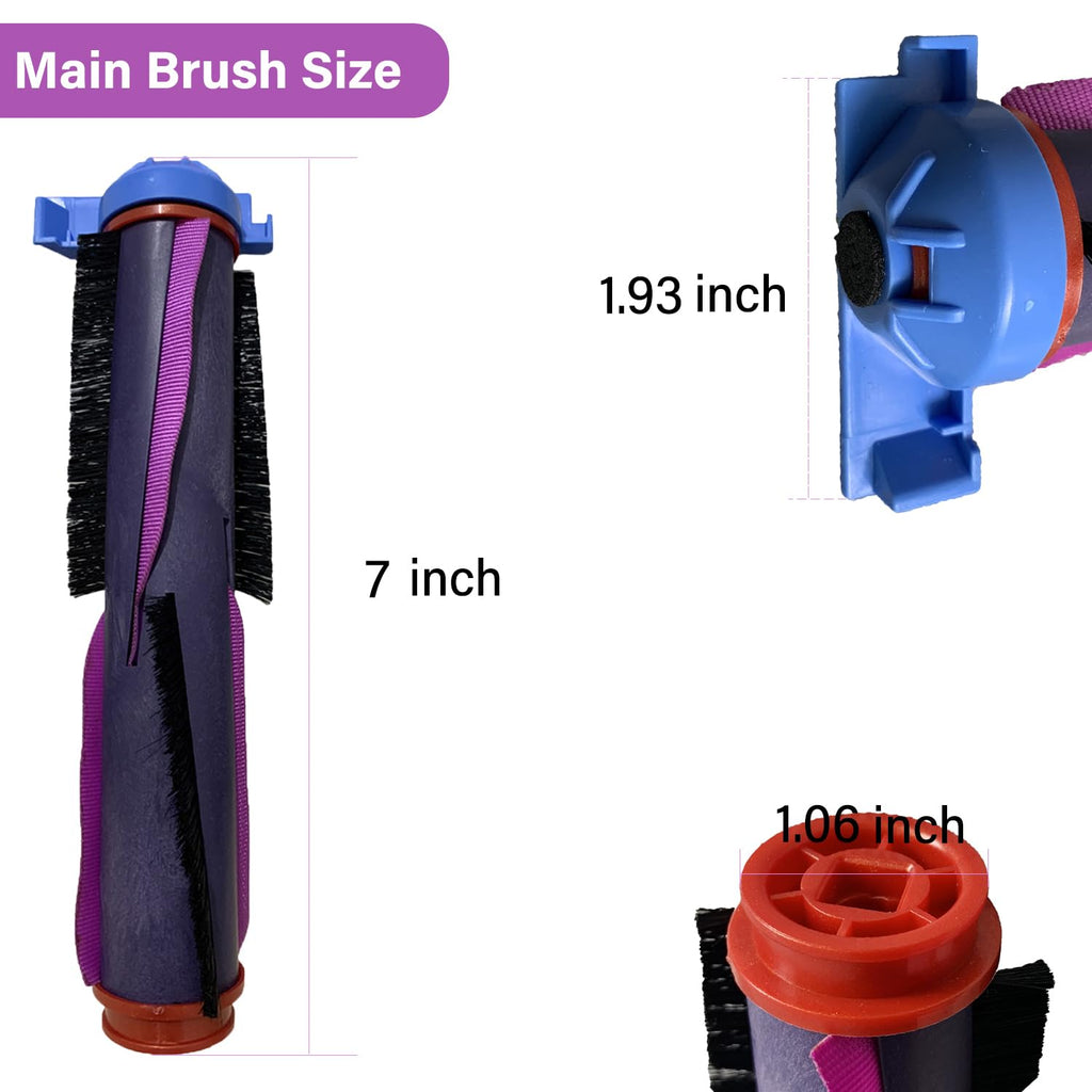Main Roller Brush for Shark RV2820ZE RV2820YE RV2820AE AV2820AE AV2820S AV2800ZE RV2800S RV2800YE AV2810AE AV2810ZE RV2810YS UR2850YS UR2860YS Robotic Vacuum Cleaner Replacement Accessories Parts