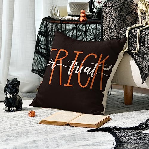 AVOIN colorlife Halloween Throw Pillow Covers, 18x18 Inch Ghost Set of 4