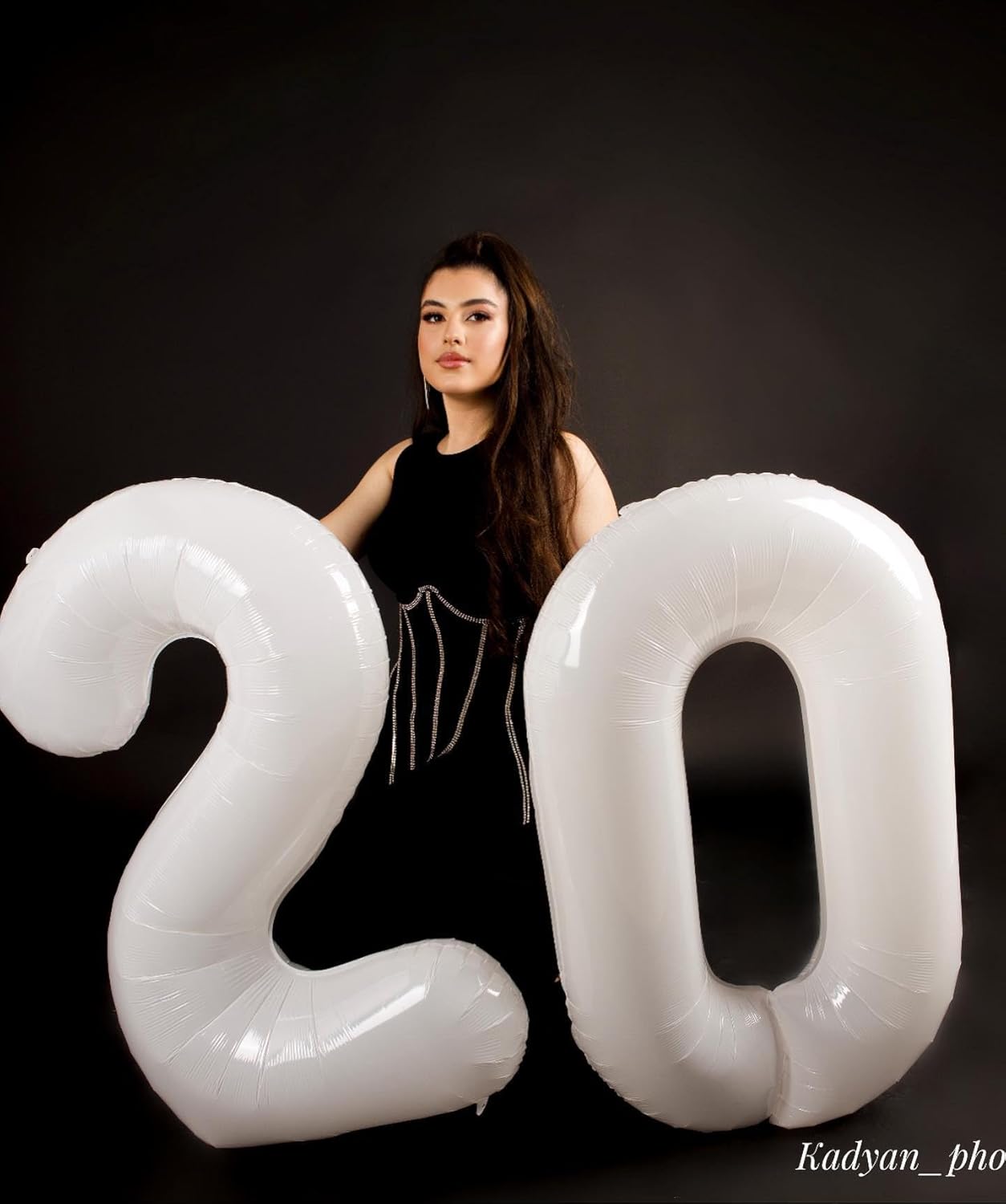 Number 13 Balloon by [Brand Name] - 40-Inch White Birthday Decoration for 13th Party Supplies