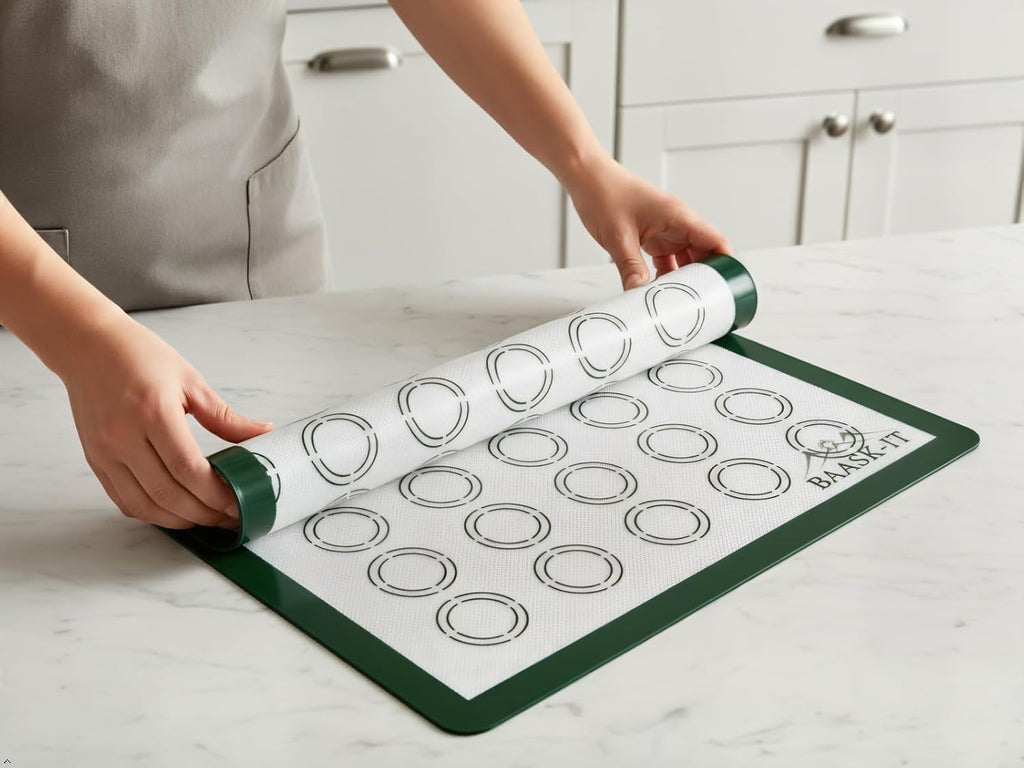 Silicone Baking Mats Set - 3 Non-Stick Reusable Oven Liners | Parchment-Free (18" x 13" & 15" x 10")
