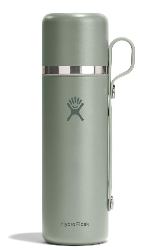 Hydro Flask Hot Flask & Cup – Insulated Stainless Steel, Hot Drink Travel Container for Coffee & Tea 28 Oz Agave Green