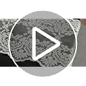 Garden Lace Table Runner 12 x 48 Inch Macrame Embroidered Polyester