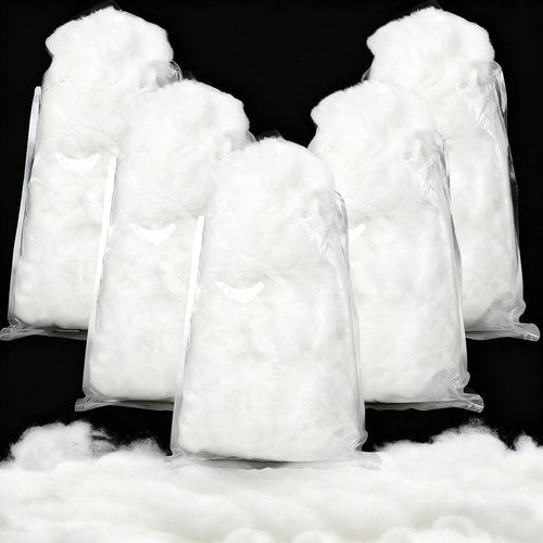 Cididu Fake Snow | 1000g Fluffy Artificial Fiber Fill for Christmas Decor - White Indoor Home Decoration