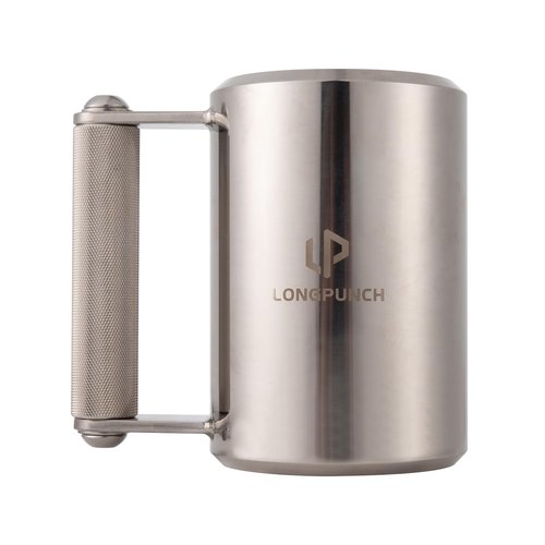 LongPunch Heavy Mug 6KG/13LB 10 oz,Mirror Polished Stainless Steel Fitness Water Cup,Overweight Dumbbell Cups, Funny Beer Mug,Gym Workout, and Coffee Enthusiast Gift, Prank Gift