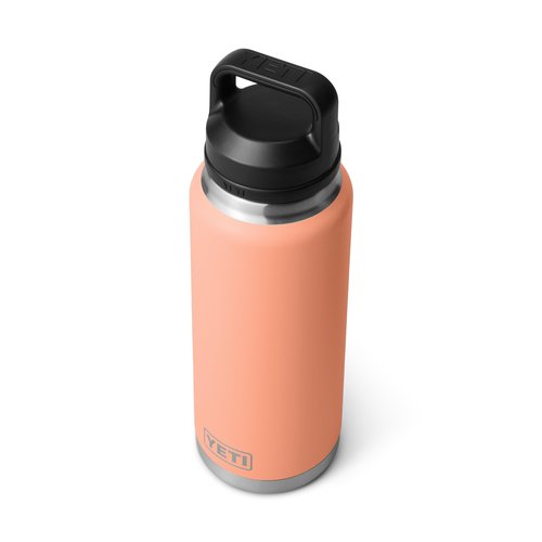 YETI Rambler 36 oz Bottle, Leakproof, Vacuum Insulated, Stainless Steel with Chug Cap, Low Country Peach