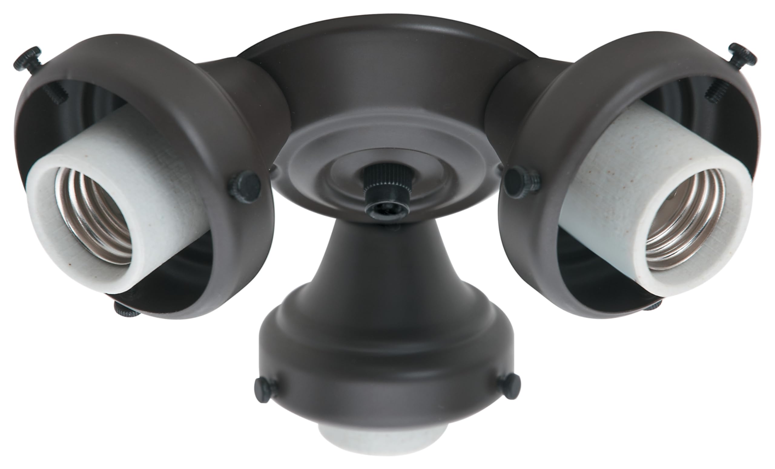 Hunter Three Light Bronze Fitter for Ceiling Fan - Ceiling Fan Light Kit Base & Replacement, Compatible Casablanca - 99134, New Bronze