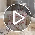 Valentine Pillow Covers Set of 2 12x20 Inch Heart Decor for Sofa Couch Bed