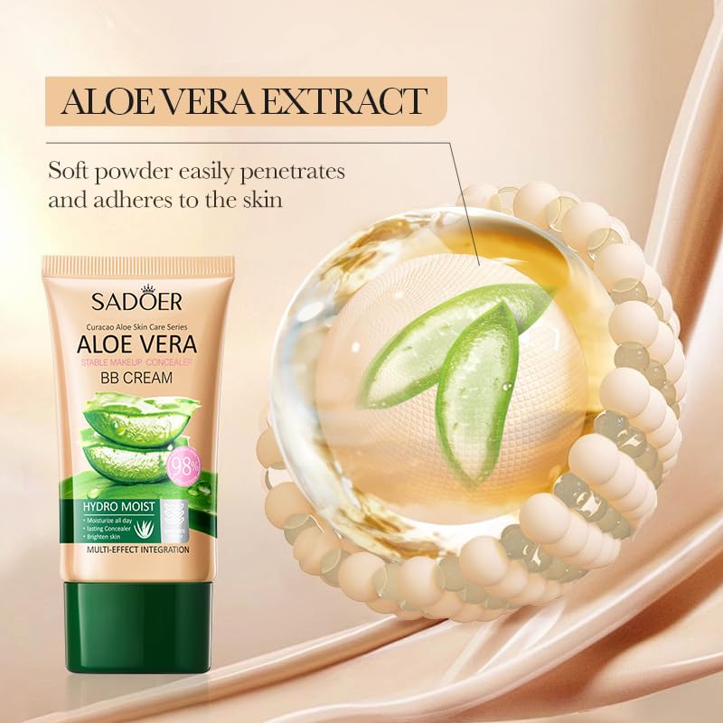 SEACICO Moisturizing BB Cream Concealer - Ivory White Lightweight Foundation