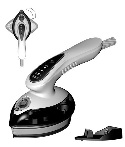 Portable Steam Iron for Clothes, 1100W, 20g/min Steam Flow, 120ML Large Tank, 25s Fast Heat Up, Ceramic Soleplate, 5.8Ft Cord, Small Iron for Travel, Home Use